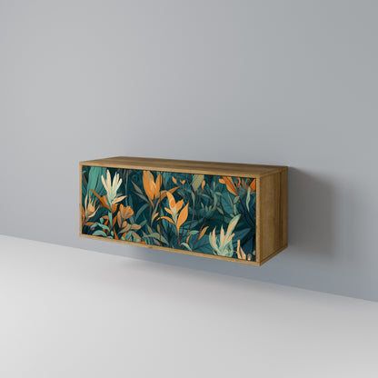 FLORAL SERENITY Mueble de TV Compacto de 2 puertas
