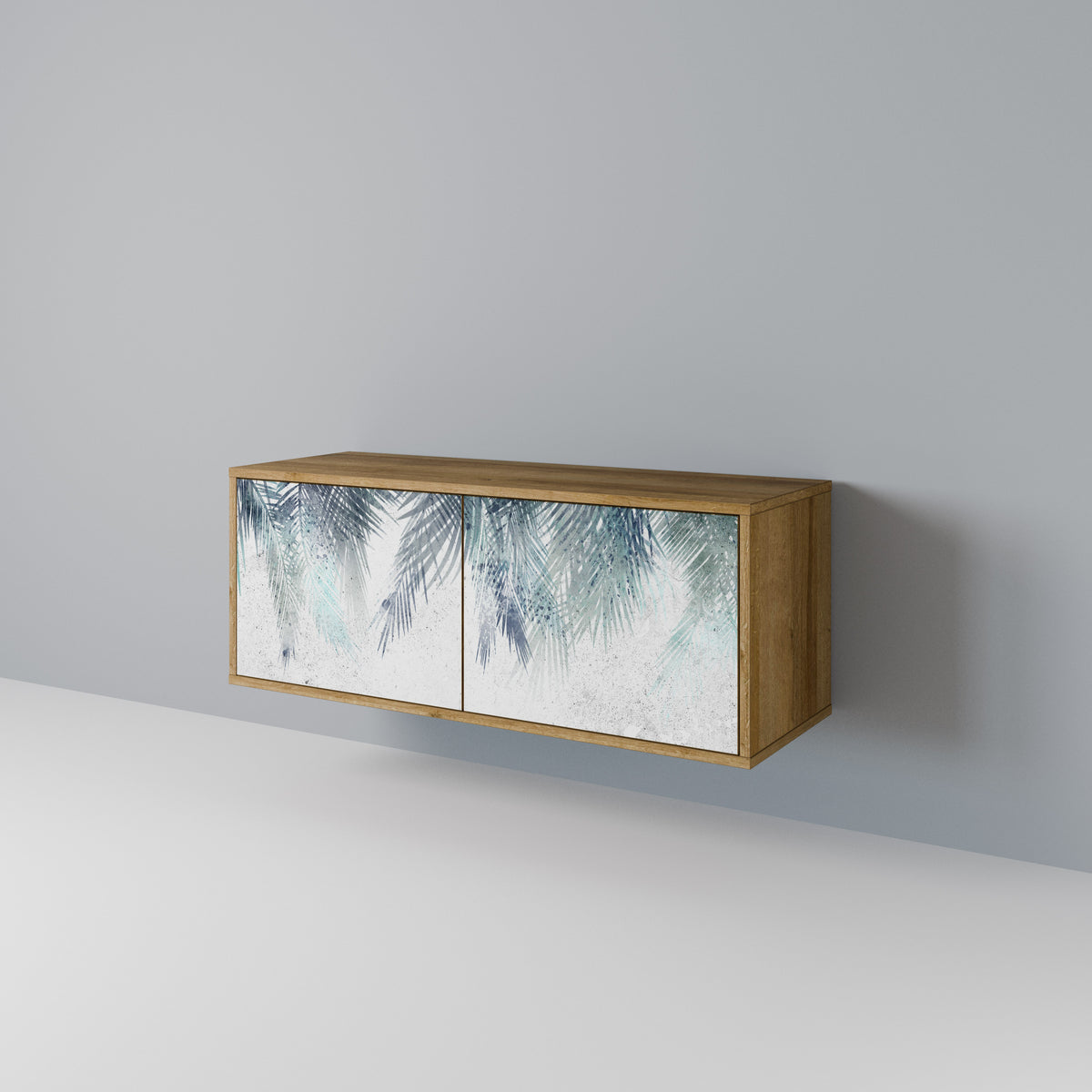 PALM VEIL Mueble de TV Compacto de 2 puertas