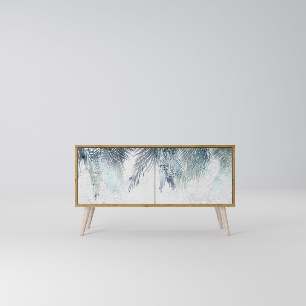 PALM VEIL Mueble de TV Compacto de 2 puertas