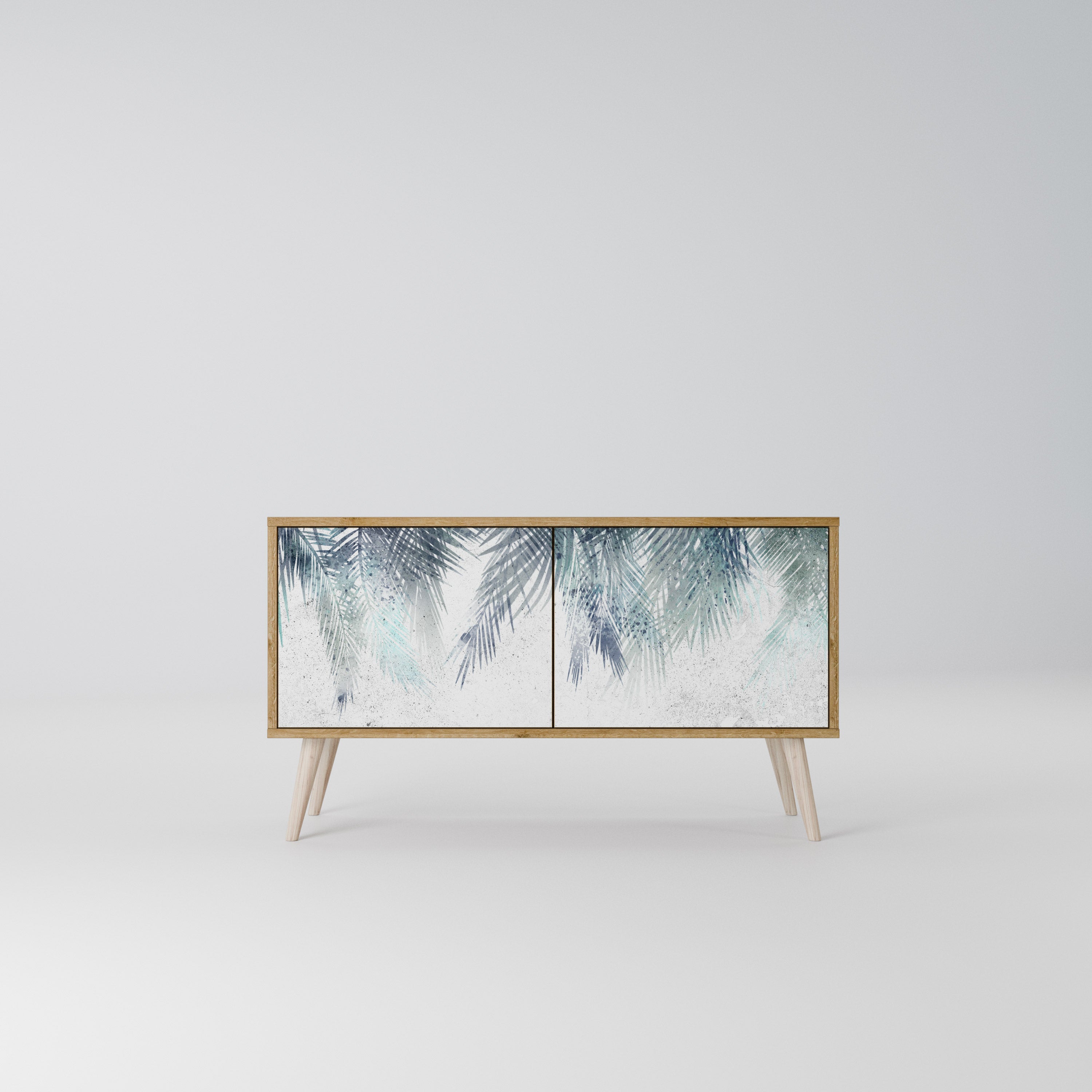 PALM VEIL Mueble de TV Compacto de 2 puertas