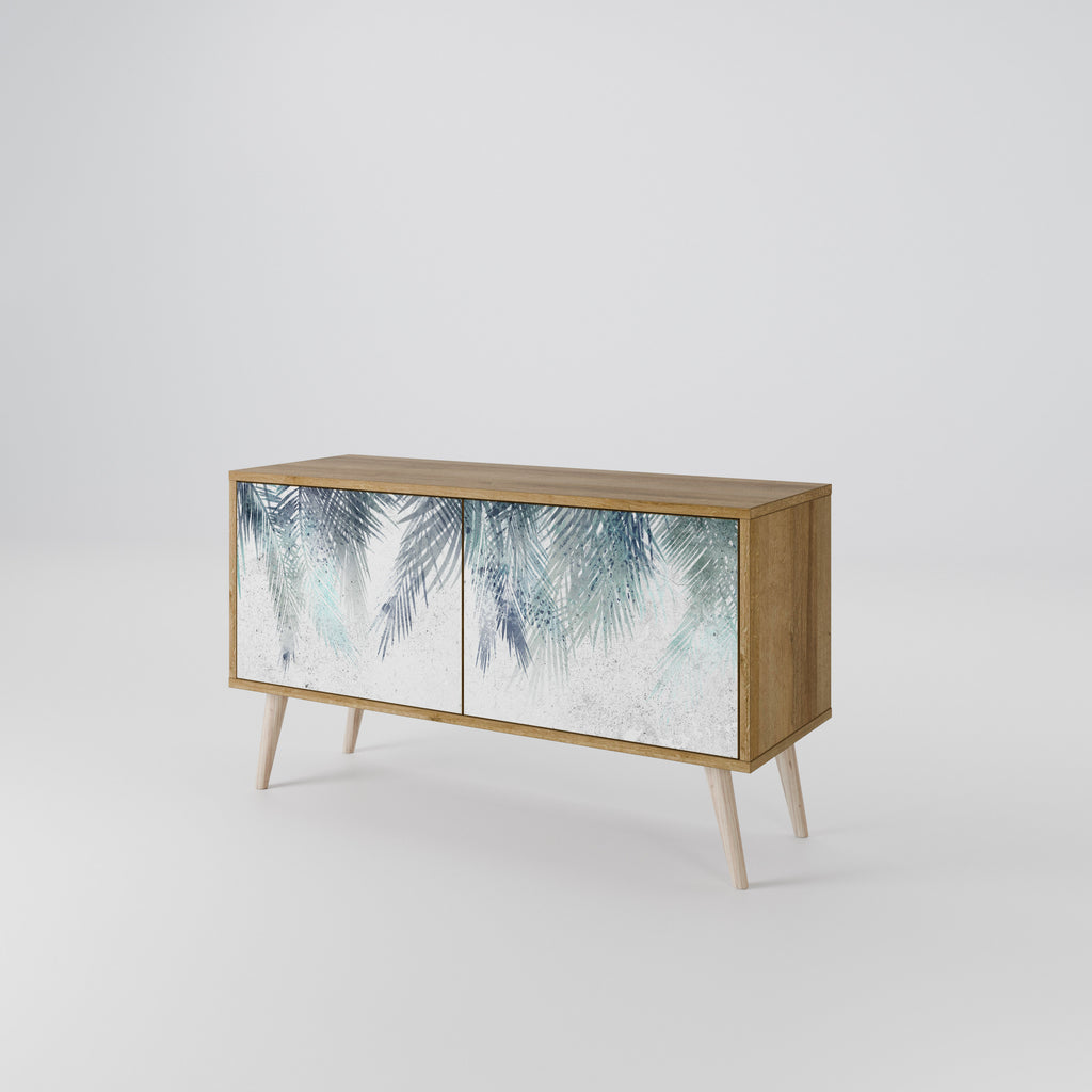 PALM VEIL Mueble de TV Compacto de 2 puertas