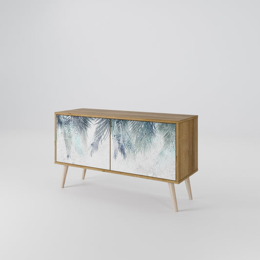 PALM VEIL Mueble de TV Compacto de 2 puertas