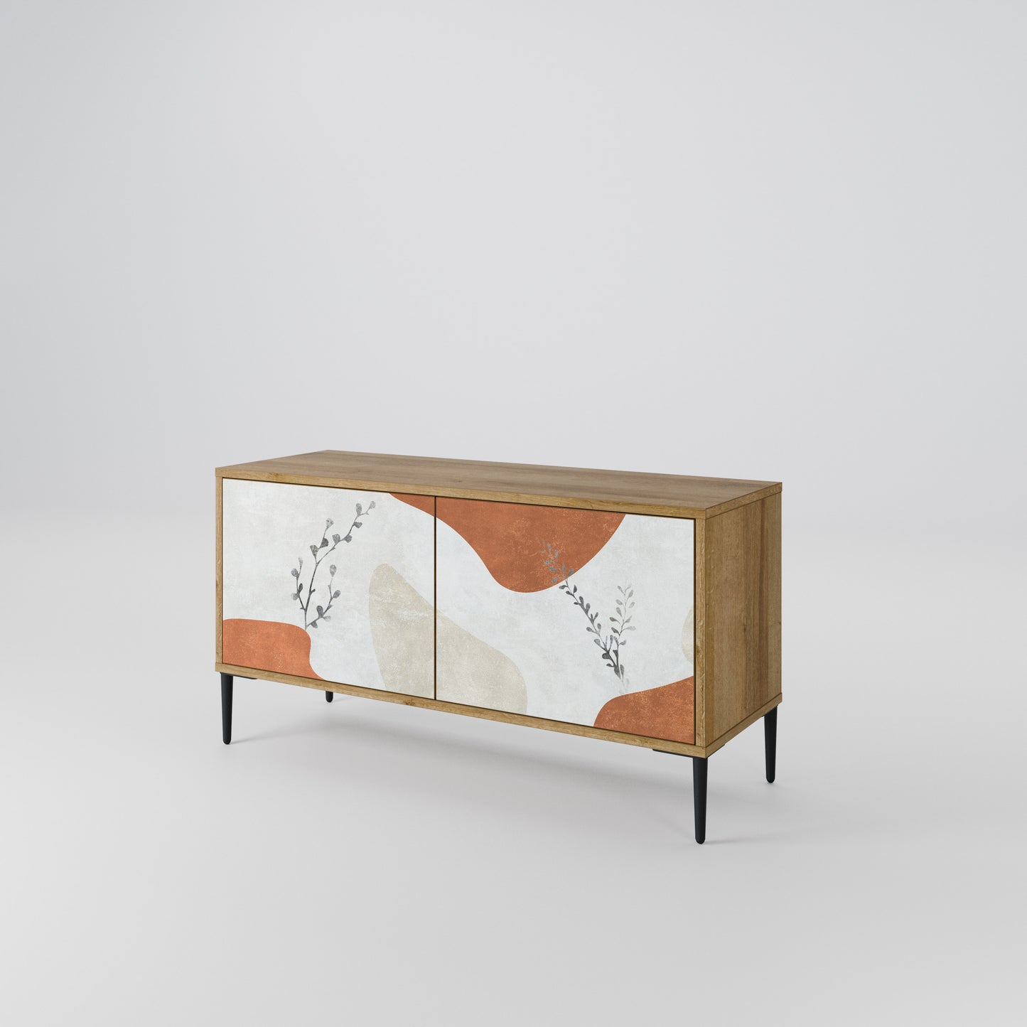 TRANQUIL TWIG Mueble de TV Compacto de 2 puertas