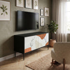 TRANQUIL TWIG Mueble de TV Compacto de 2 puertas