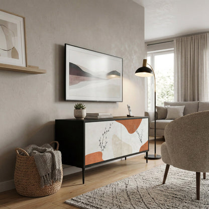 TRANQUIL TWIG Mueble de TV Compacto de 2 puertas