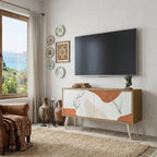 TRANQUIL TWIG Mueble de TV Compacto de 2 puertas