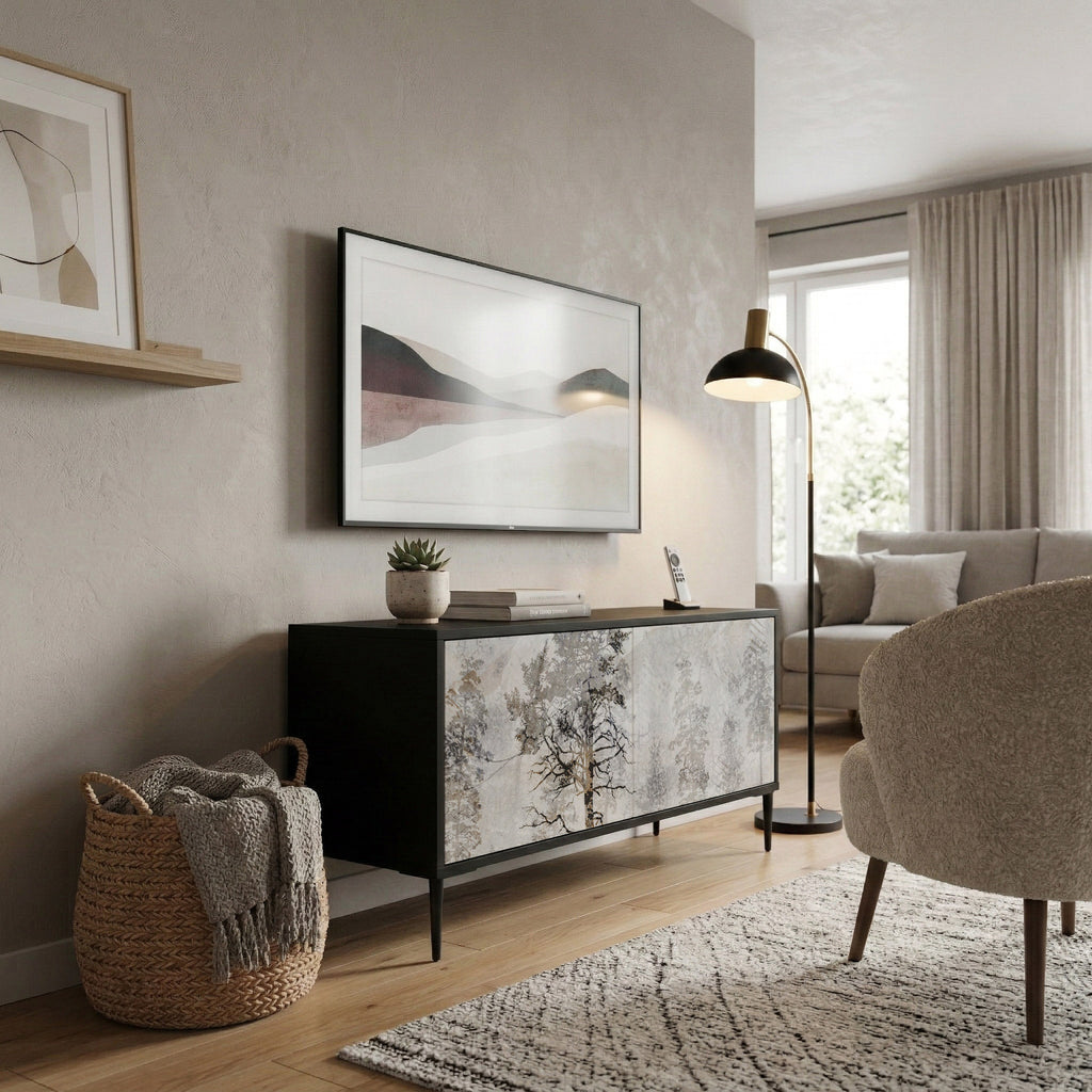 FADE IN THE TREES Mueble de TV Compacto de 2 puertas
