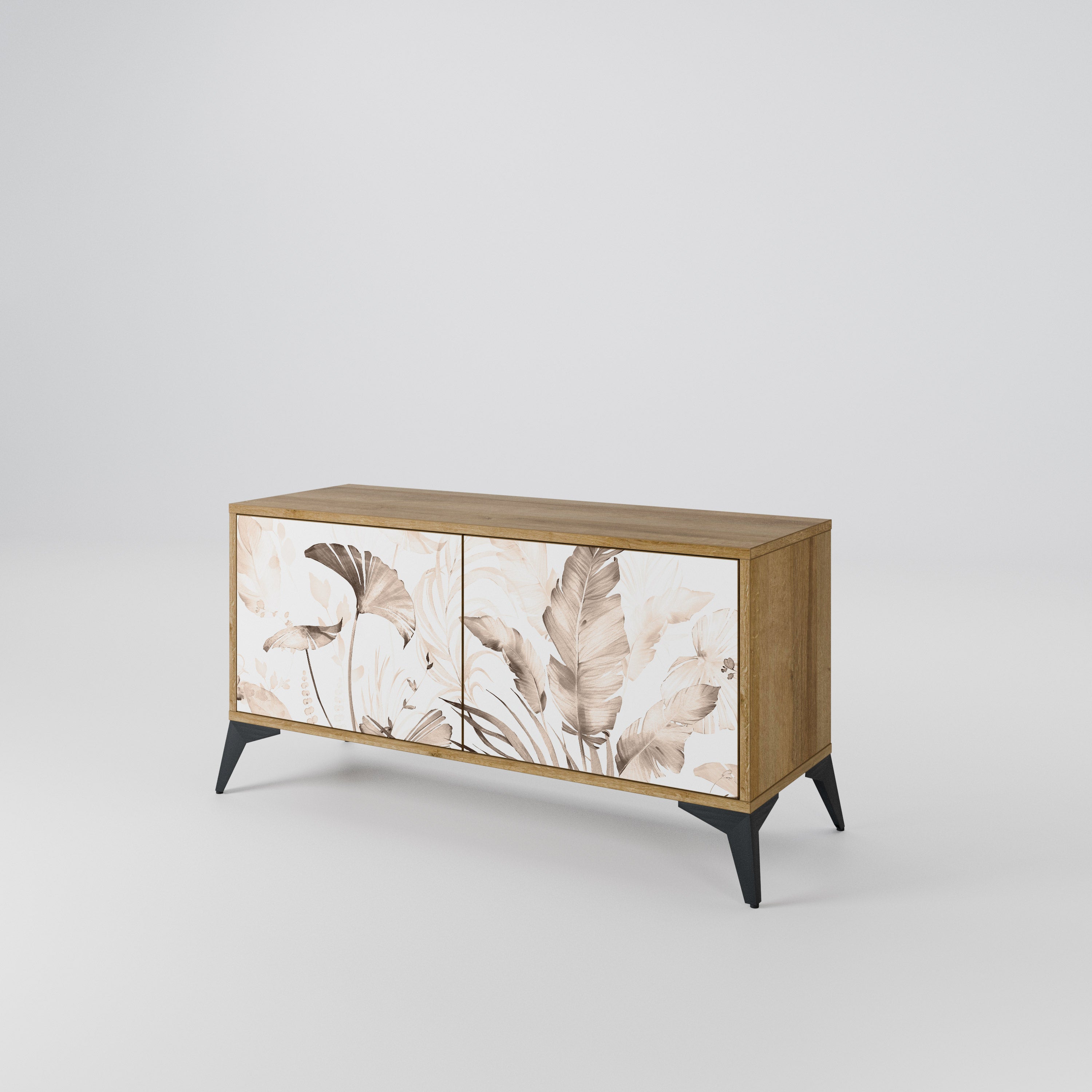 WILD TENDERNESS Mueble de TV Compacto de 2 puertas