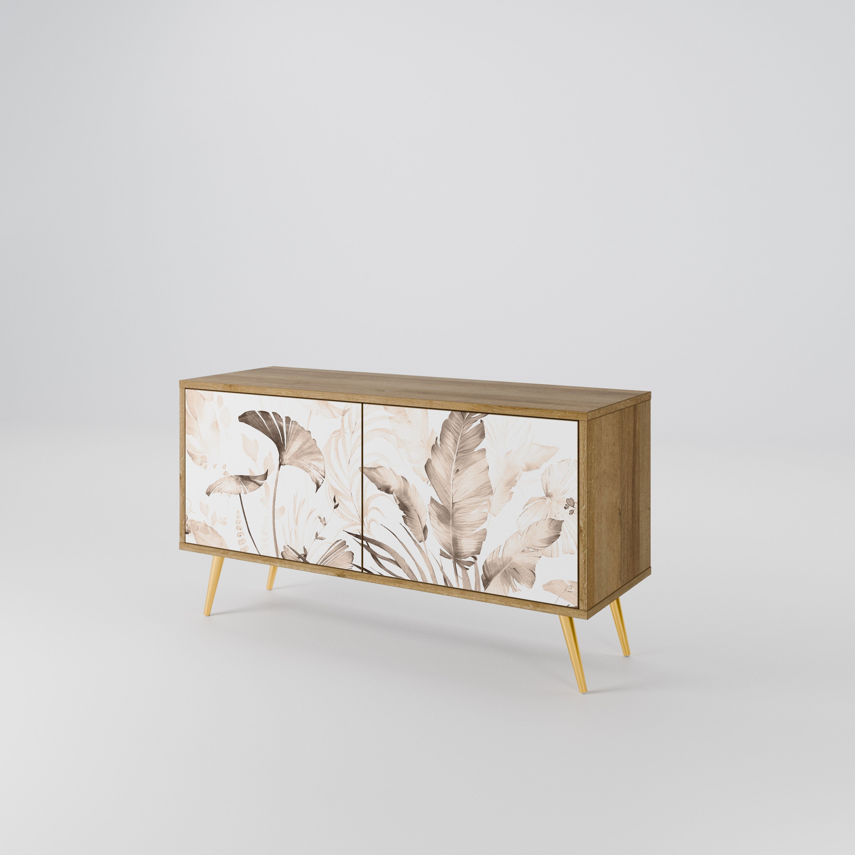 WILD TENDERNESS Mueble de TV Compacto de 2 puertas