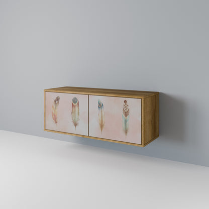 THE DELIQUESCE Mueble de TV Compacto de 2 puertas