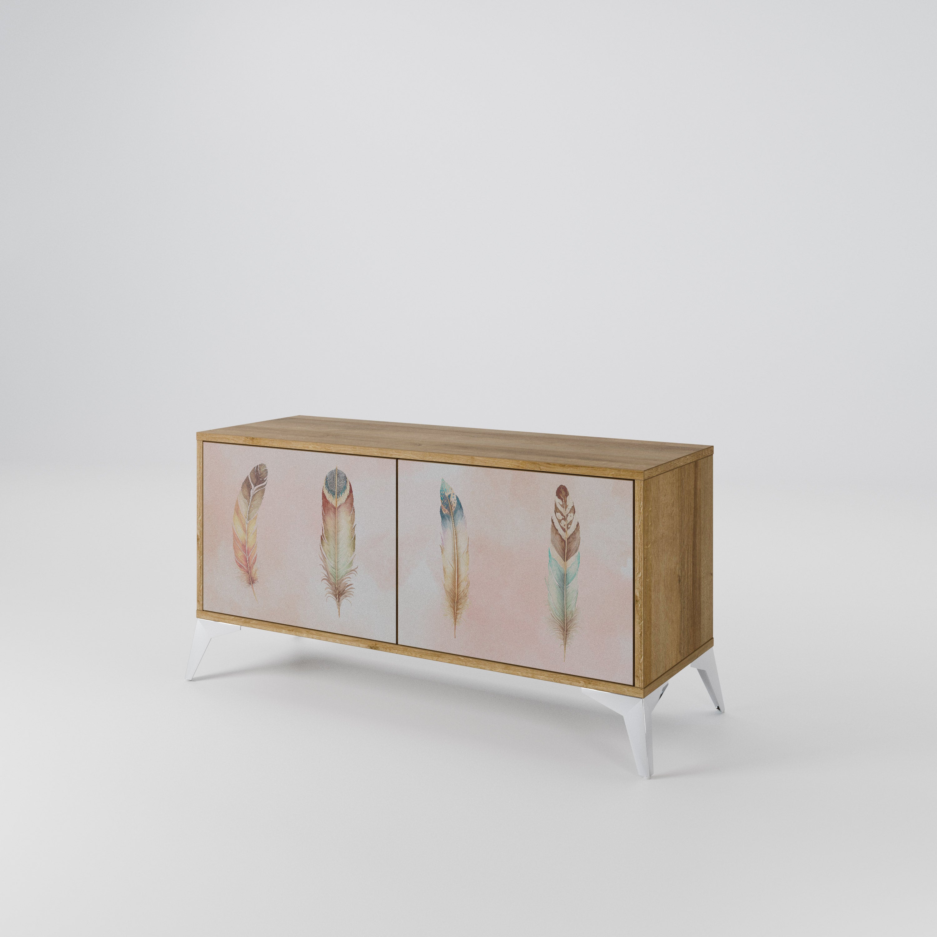 THE DELIQUESCE Mueble de TV Compacto de 2 puertas