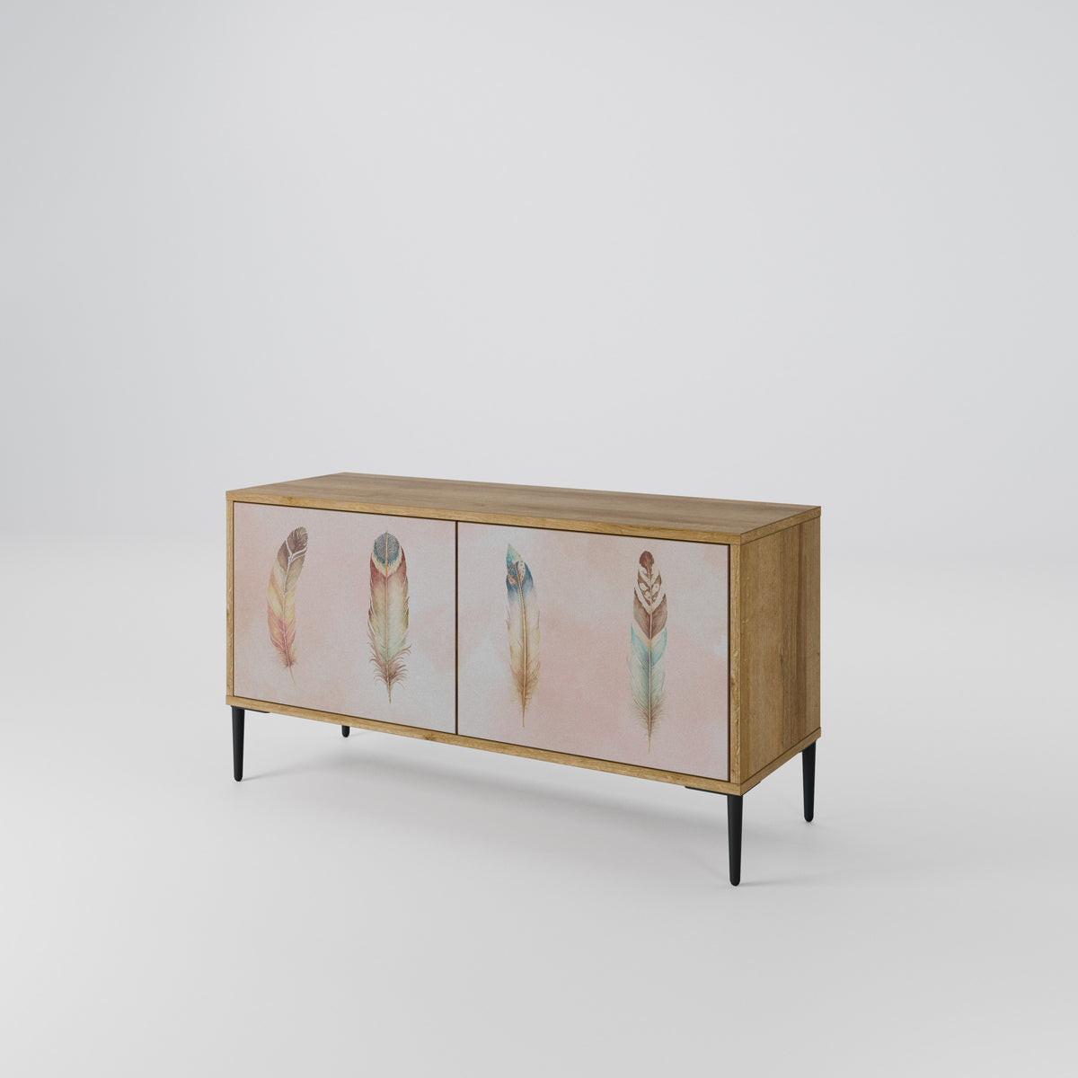 THE DELIQUESCE Mueble de TV Compacto de 2 puertas