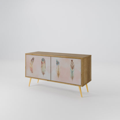 THE DELIQUESCE Mueble de TV Compacto de 2 puertas