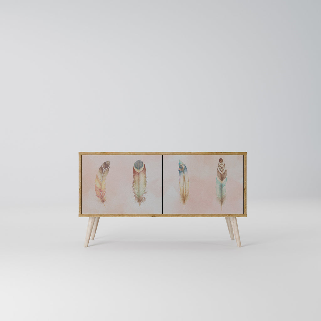 THE DELIQUESCE Mueble de TV Compacto de 2 puertas