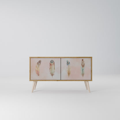 THE DELIQUESCE Mueble de TV Compacto de 2 puertas
