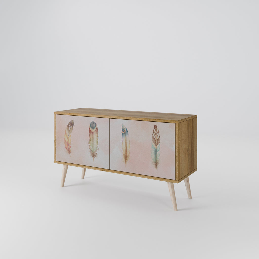 THE DELIQUESCE Mueble de TV Compacto de 2 puertas