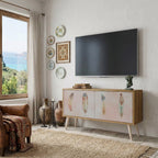 THE DELIQUESCE Mueble de TV Compacto de 2 puertas