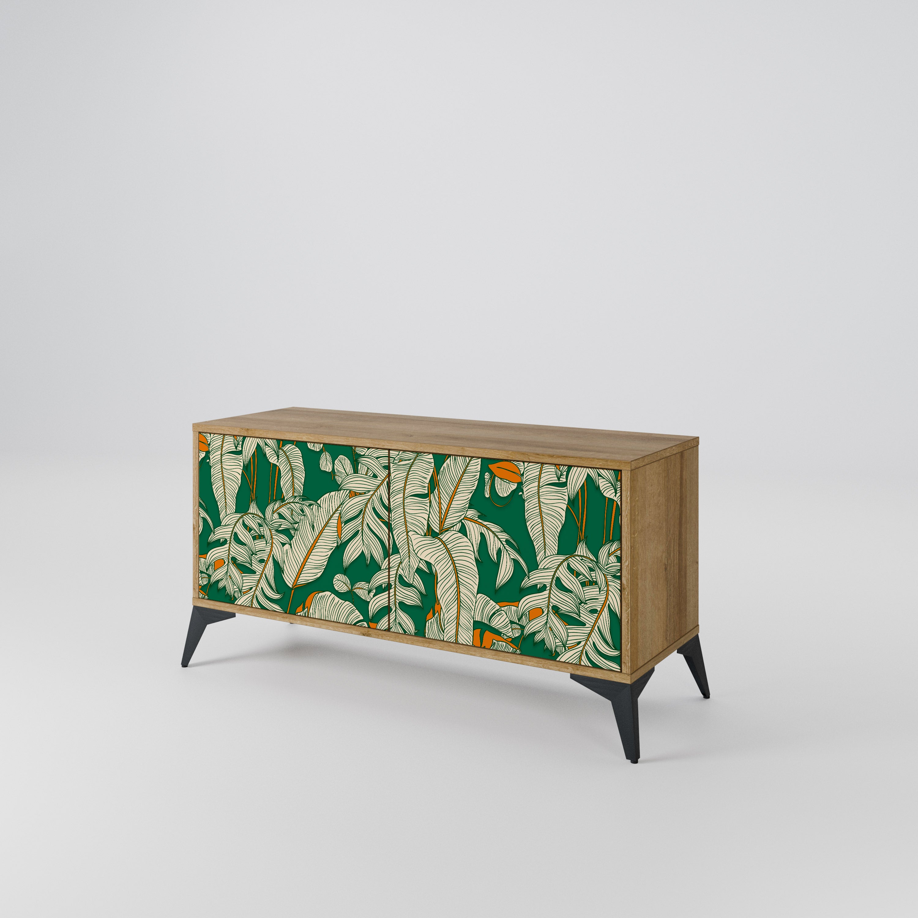 VERDANT PLEASURES Mueble de TV Compacto de 2 puertas