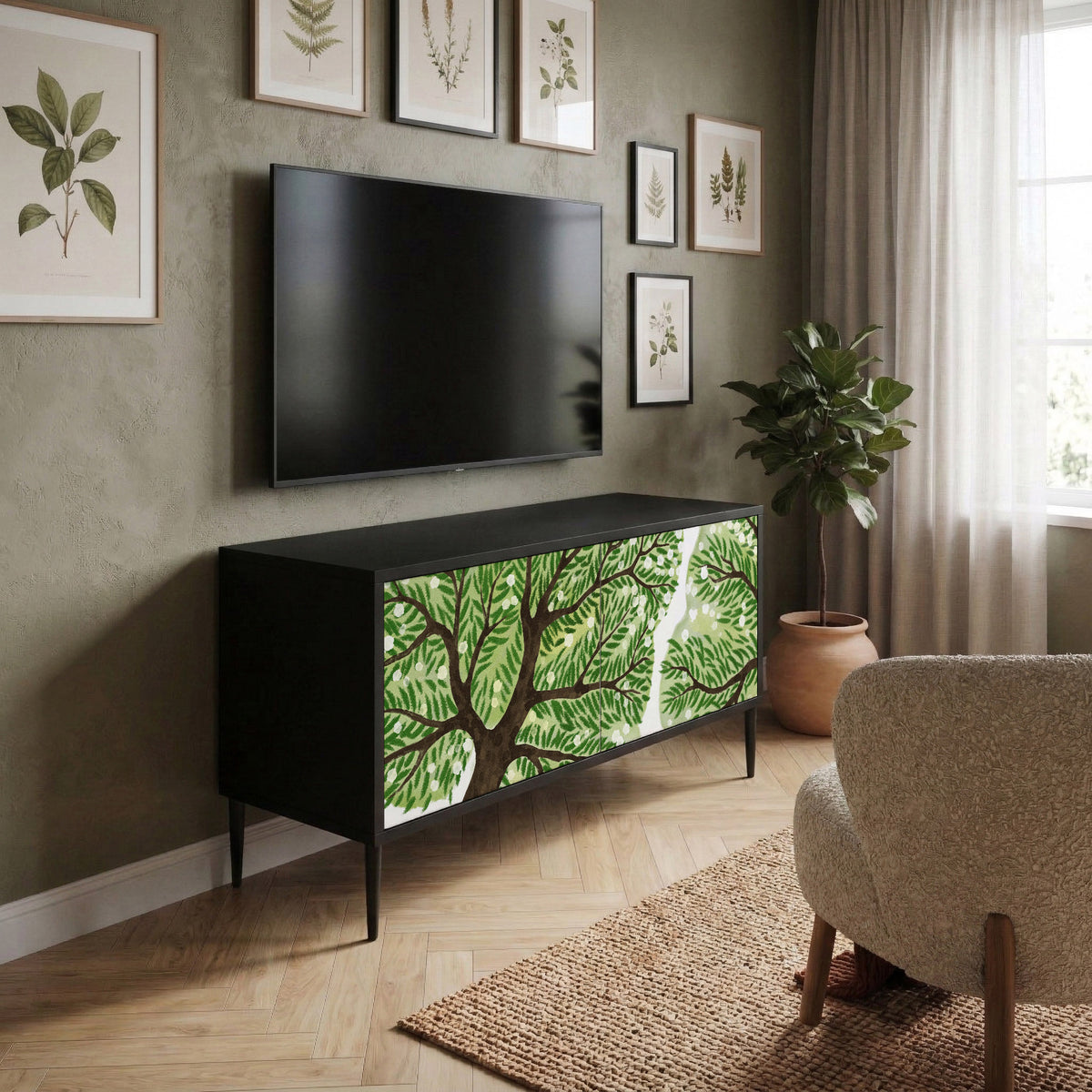 WILDERNESS DASH Mueble de TV Compacto de 2 puertas