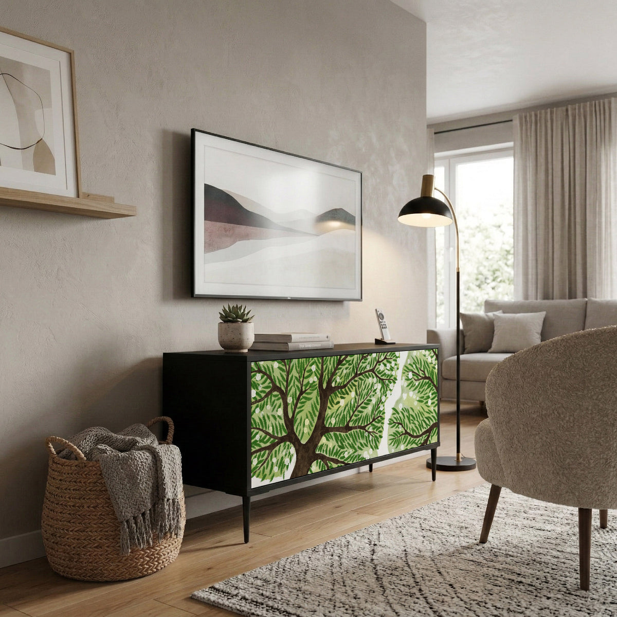 WILDERNESS DASH Mueble de TV Compacto de 2 puertas