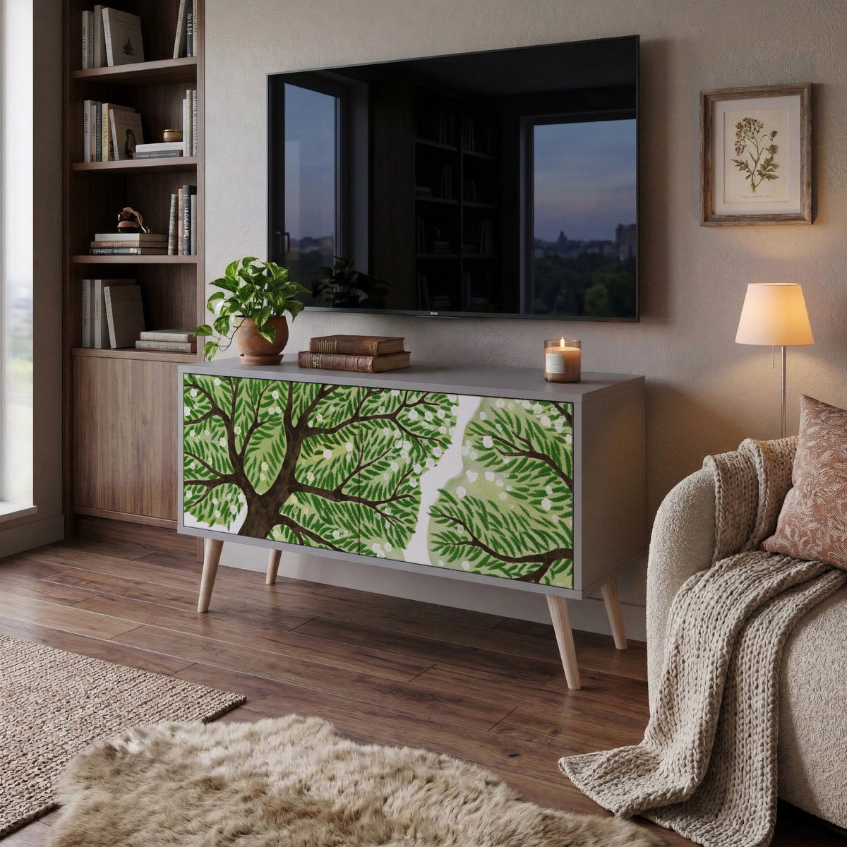 WILDERNESS DASH Mueble de TV Compacto de 2 puertas