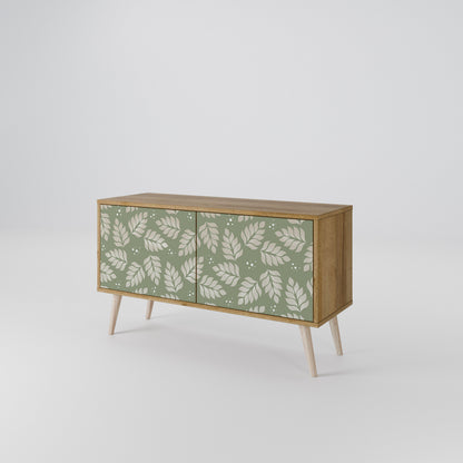 LEAVES ON GREEN Mueble de TV Compacto de 2 puertas