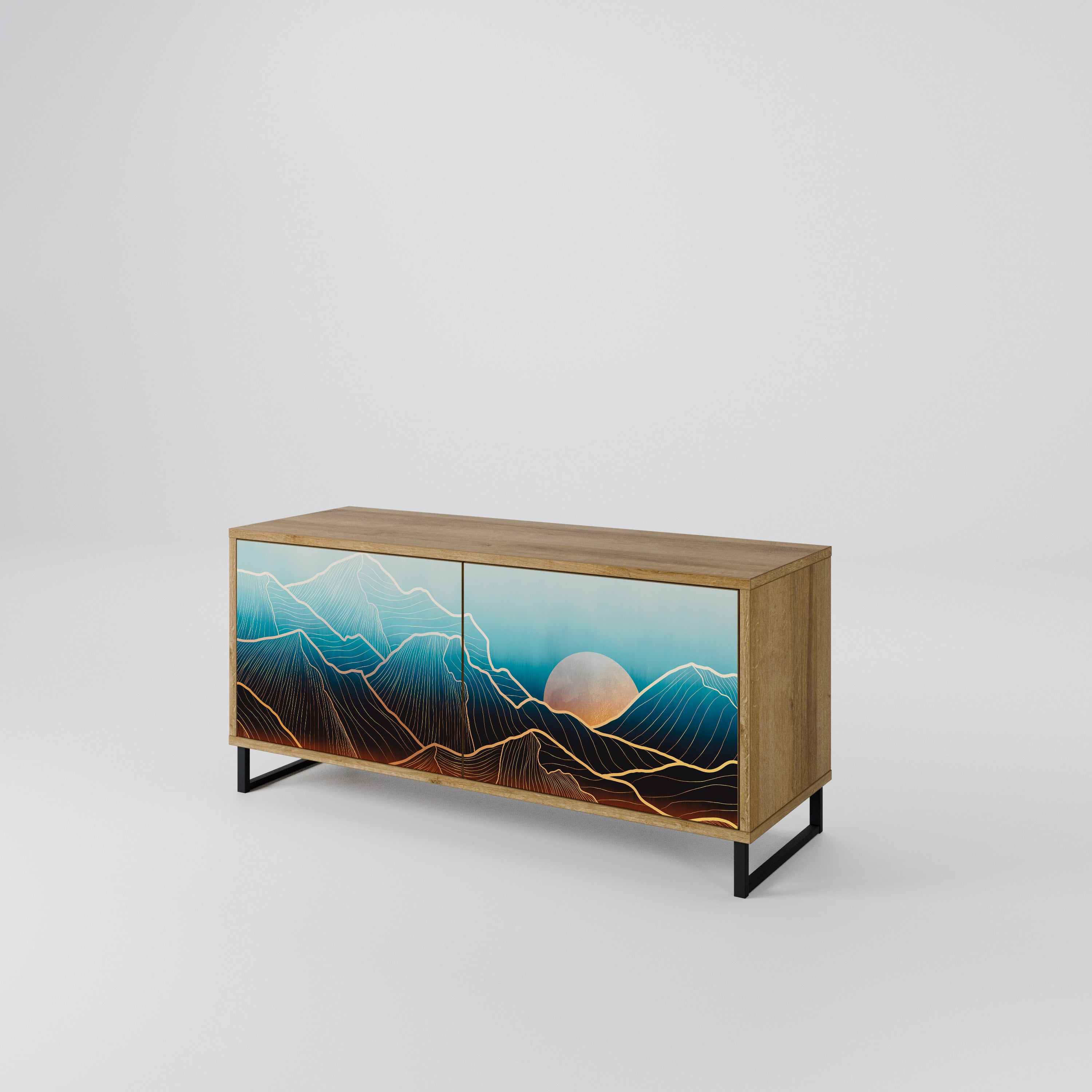 LUNAR SECRETS Compact 2-Door TV Cabinet