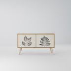 LEAFY STAMPS Compact 2-Door TV Cabinet