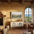 LEAFY STAMPS Compact 2-Door TV Cabinet