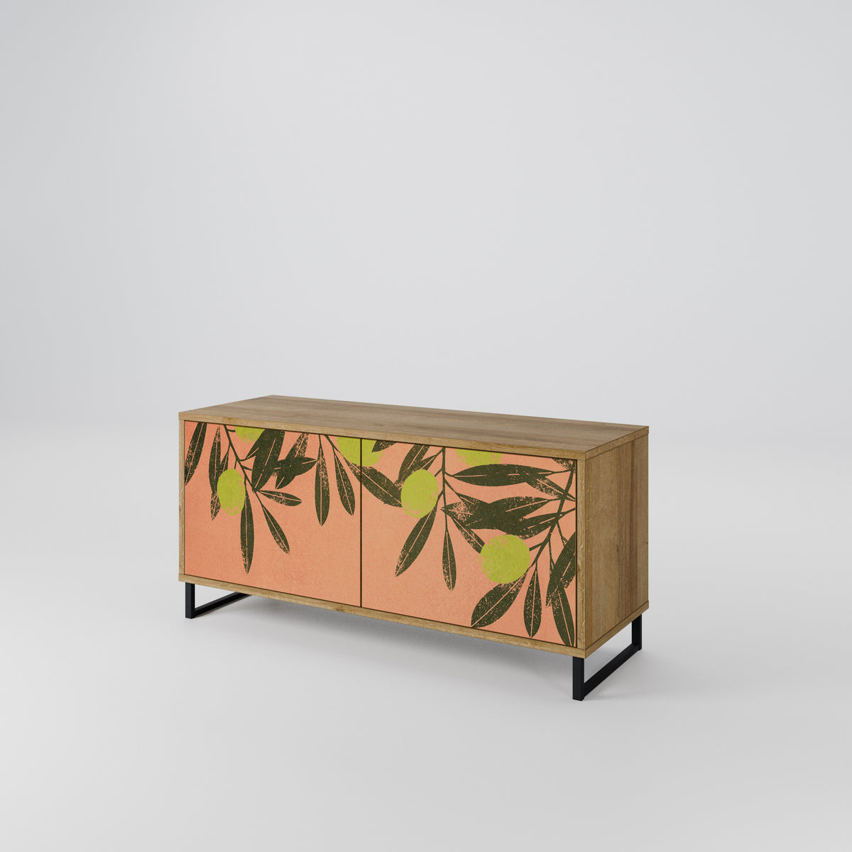 JUICY OLIVES Mueble de TV Compacto de 2 puertas