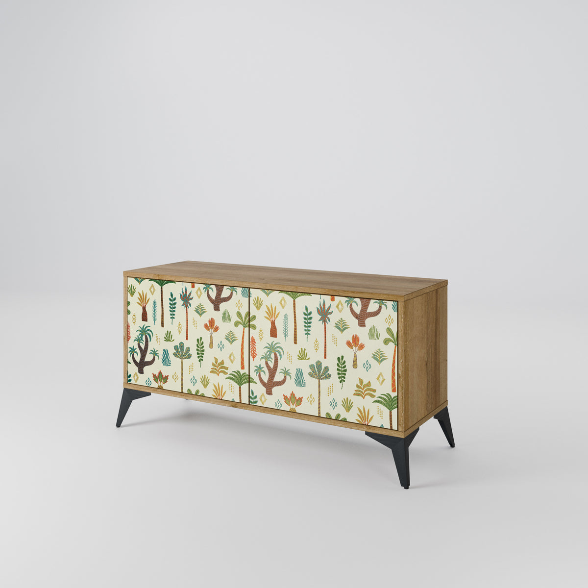 PALM SPRING Mueble de TV Compacto de 2 puertas