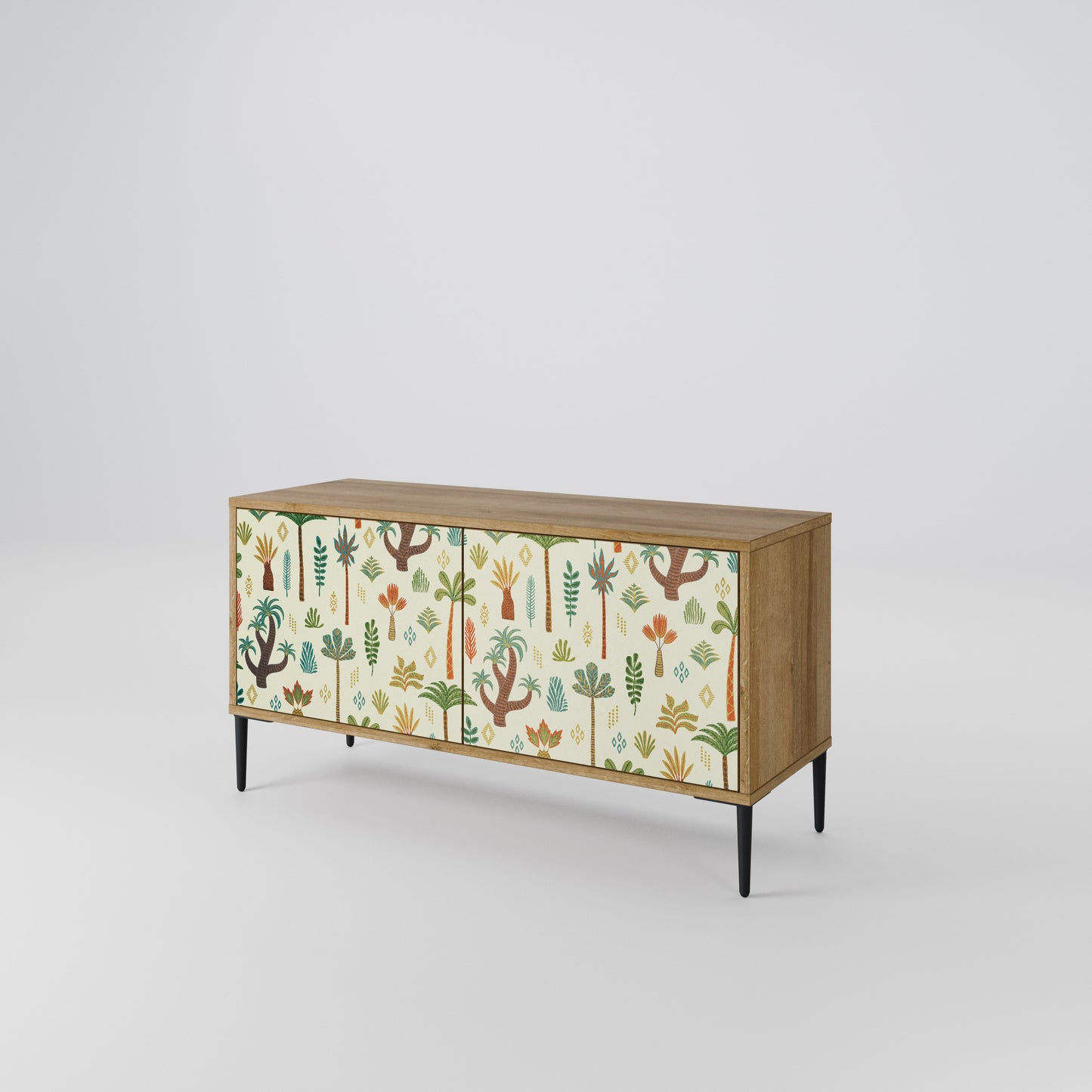 PALM SPRING Mueble de TV Compacto de 2 puertas