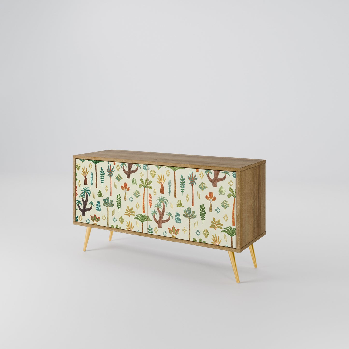 PALM SPRING Mueble de TV Compacto de 2 puertas