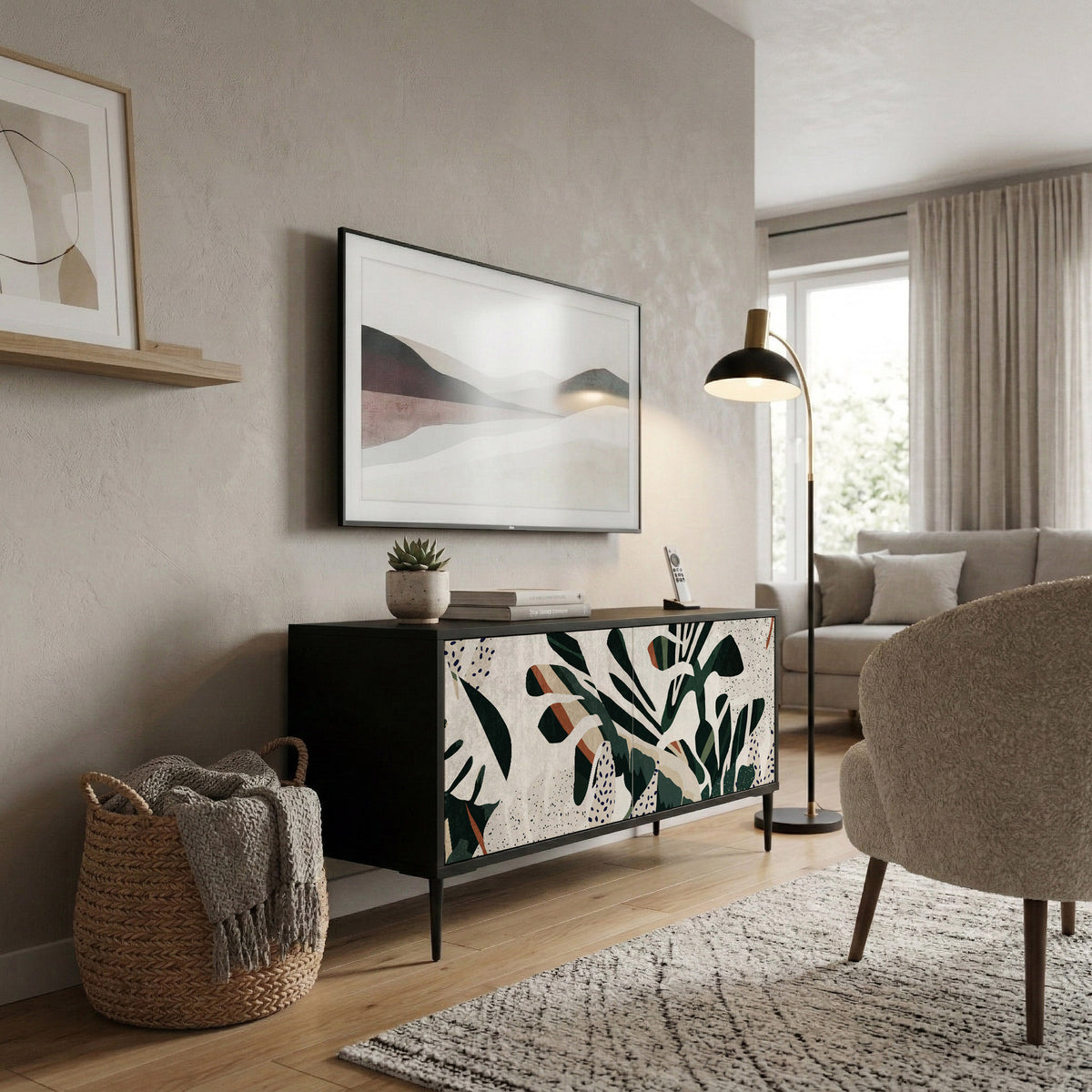 VERDURE FORMATION Mueble de TV Compacto de 2 puertas