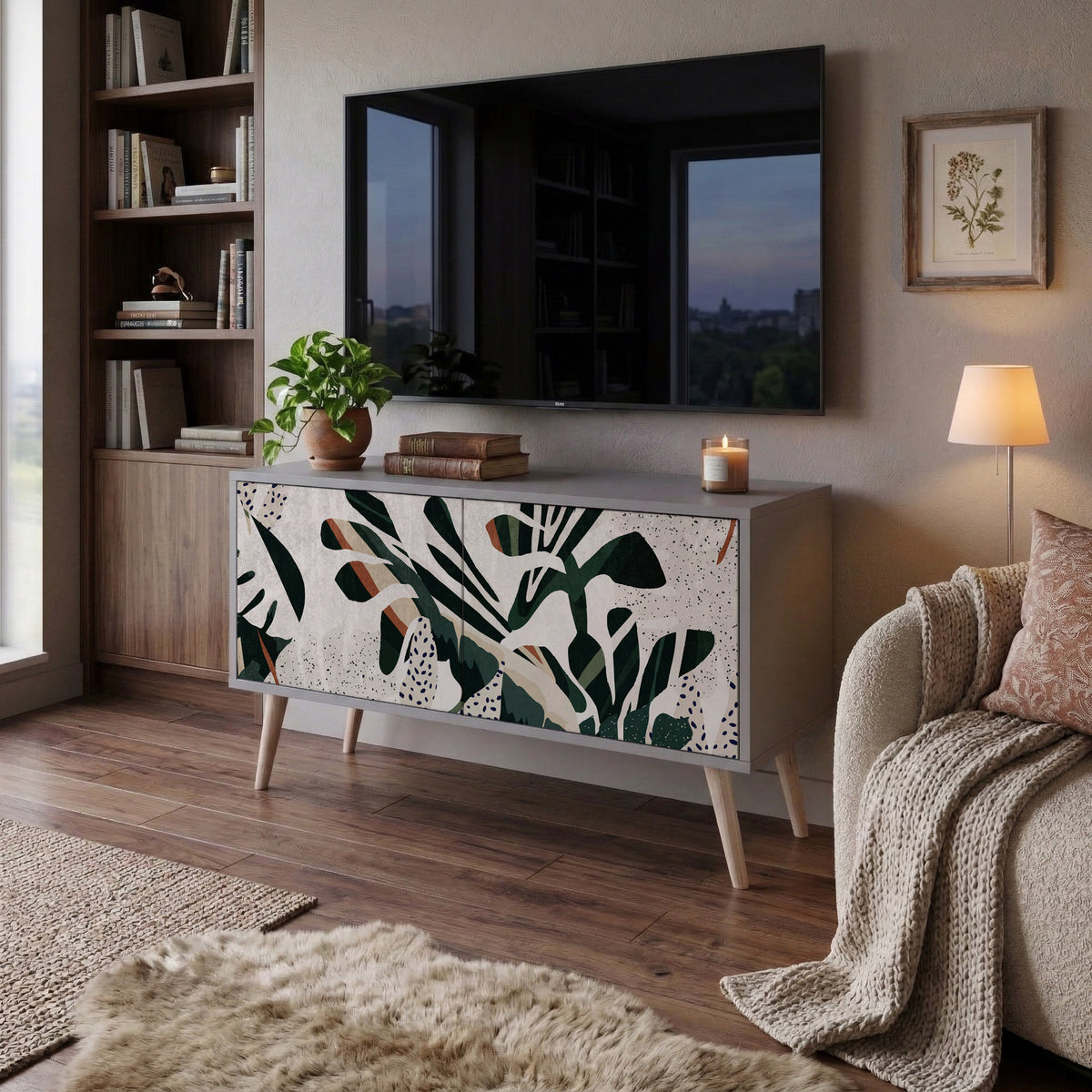 VERDURE FORMATION Mueble de TV Compacto de 2 puertas