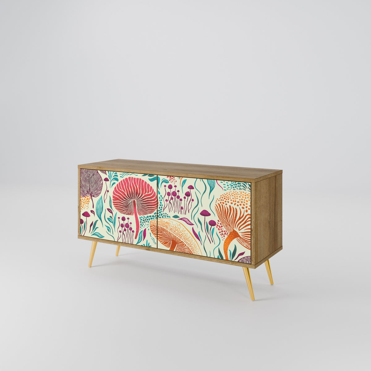 FUNGUS FANTASY Mueble de TV Compacto de 2 puertas