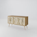 SAND SCULPTURES Compact 2-Door TV Cabinet