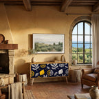 CITRUS BLACK AND WHITE Compact 2-Door TV Cabinet