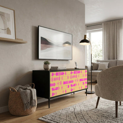 SKATEBOARD ARTISTRY Mueble de TV Compacto de 2 puertas