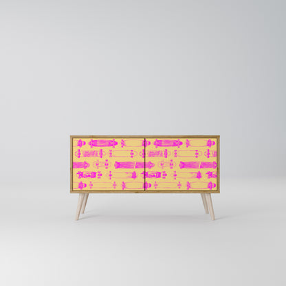 SKATEBOARD ARTISTRY Mueble de TV Compacto de 2 puertas
