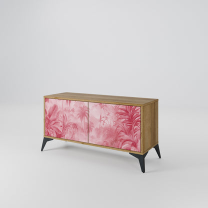 SWEET TROPICS Mueble de TV Compacto de 2 puertas