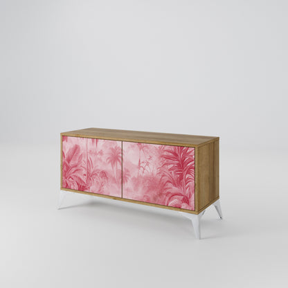 SWEET TROPICS Mueble de TV Compacto de 2 puertas