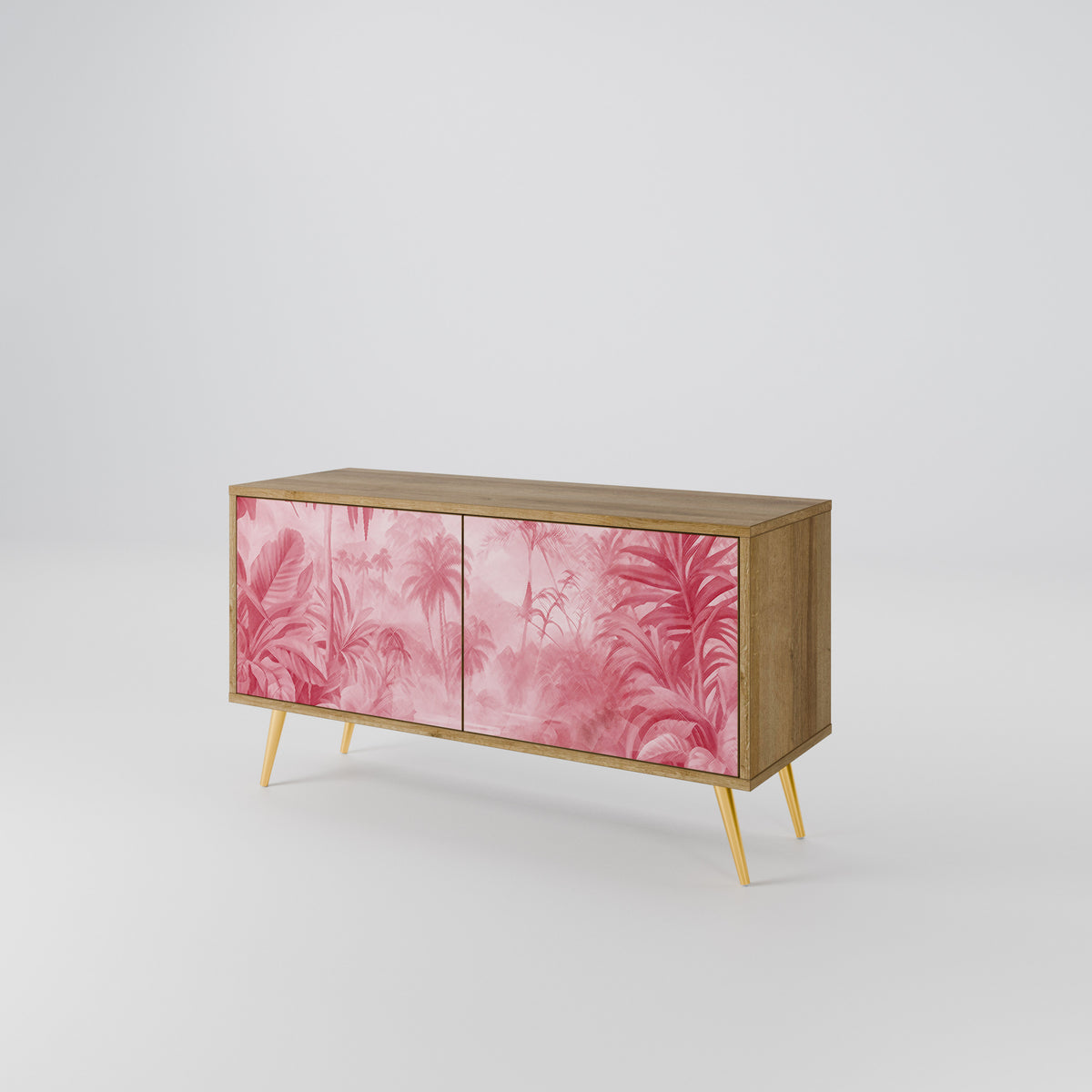 SWEET TROPICS Mueble de TV Compacto de 2 puertas