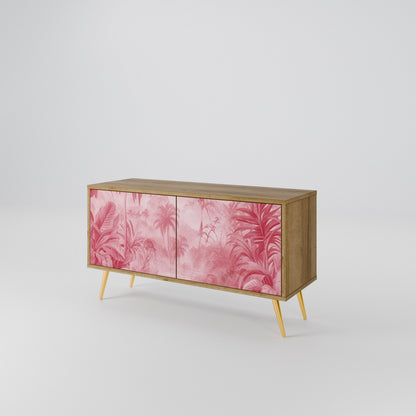 SWEET TROPICS Mueble de TV Compacto de 2 puertas