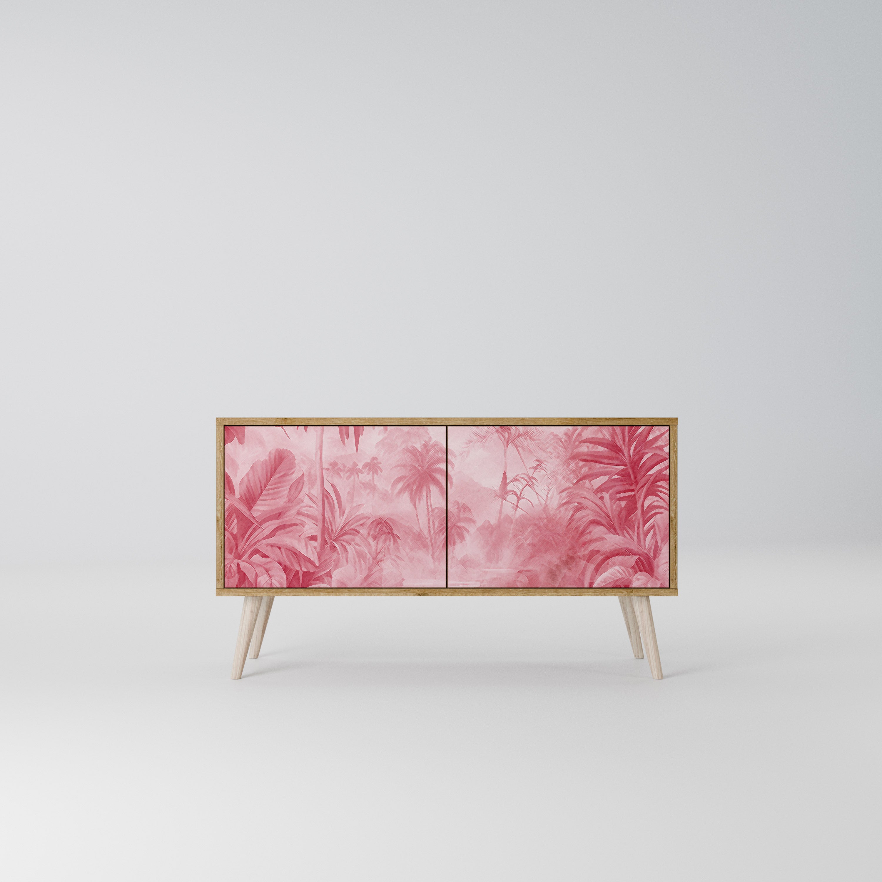 SWEET TROPICS Mueble de TV Compacto de 2 puertas