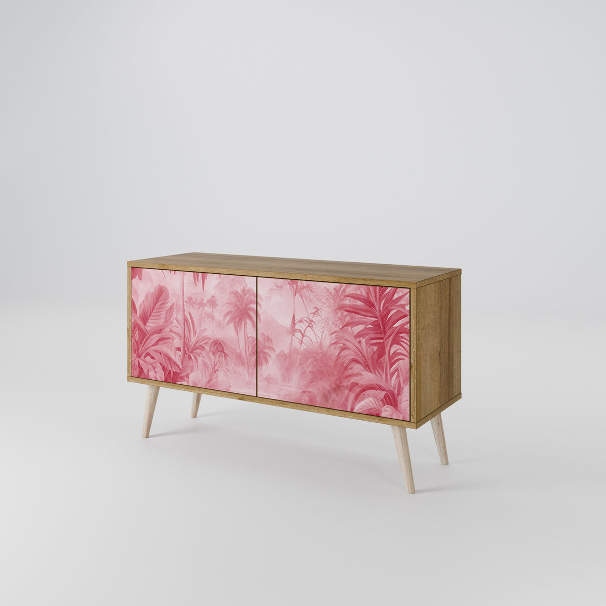 SWEET TROPICS Mueble de TV Compacto de 2 puertas
