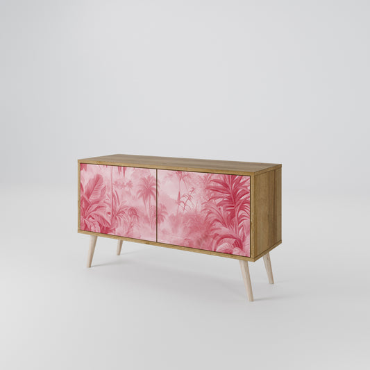 SWEET TROPICS Mueble de TV Compacto de 2 puertas
