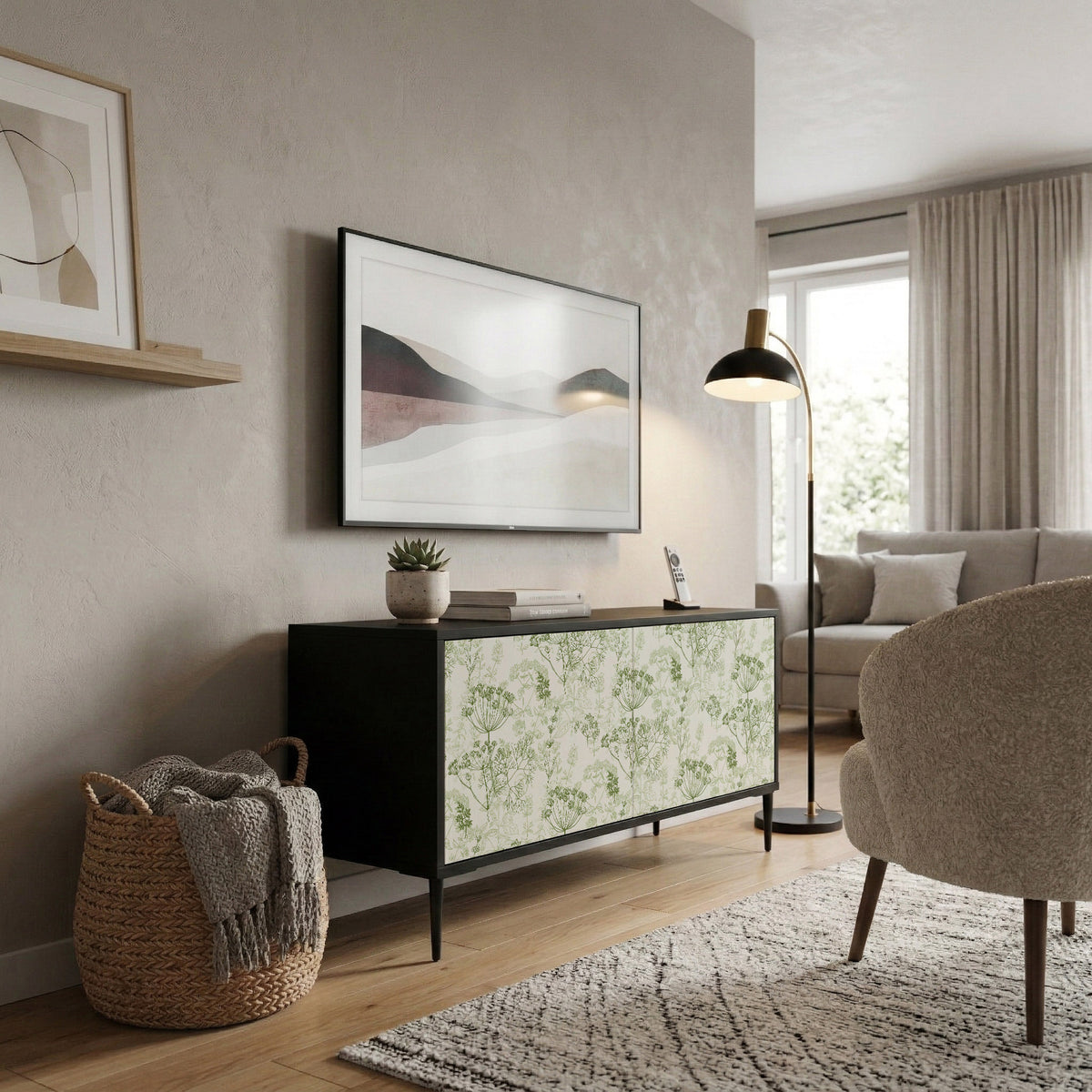 FENNEL BALDACHIN Mueble de TV Compacto de 2 puertas