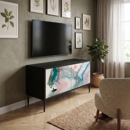 VELVET CROSSING Mueble de TV Compacto de 2 puertas