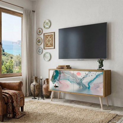 VELVET CROSSING Mueble de TV Compacto de 2 puertas